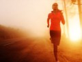 Sunrise running woman